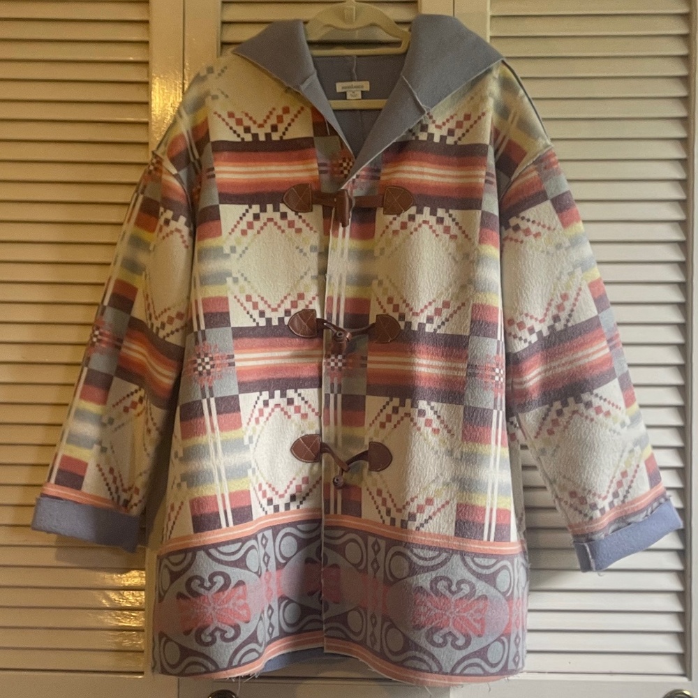 Sundance Distant Peaks Wool Blend Hooded Coat